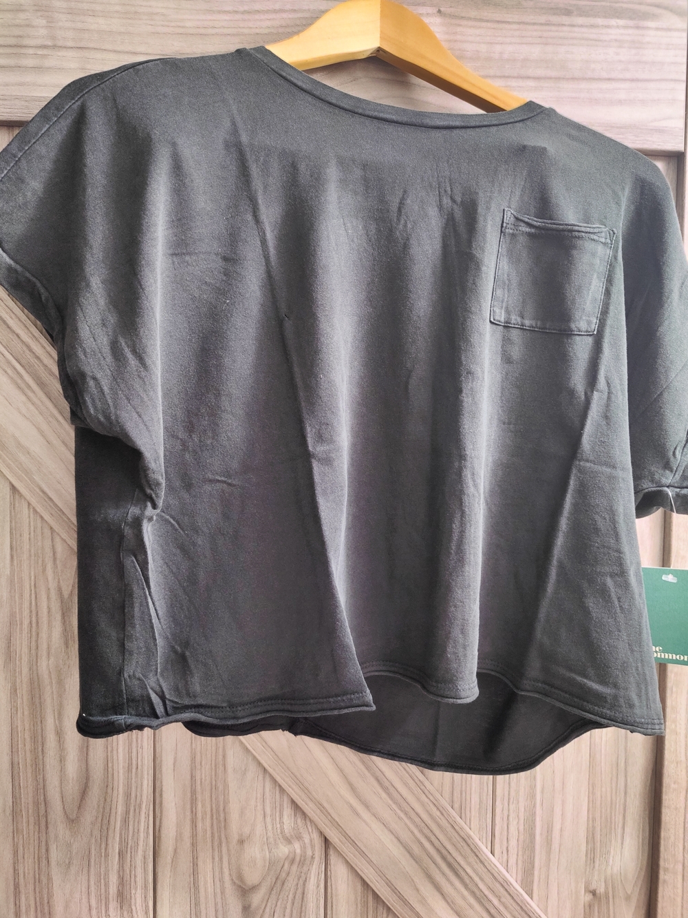 NWT The Commons Boxy Short Sleeve Tee with Pocket - Charcoal